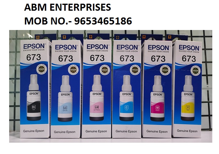 Original ink Epson 673 set of 6 bottle (Bk/Y/M/C/Lc/Lm)