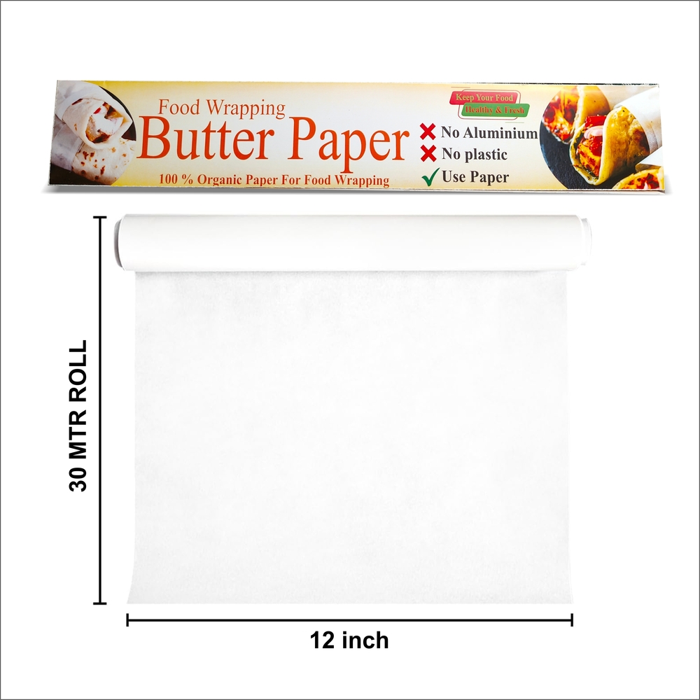 White Butter Paper Roll 30 MTR