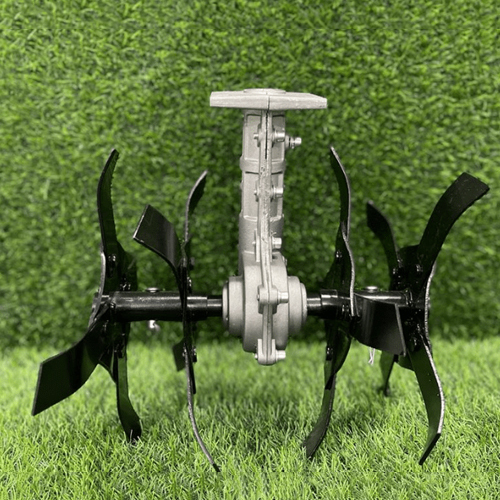 14 Inch Round Type Weeder Tiller Attachment For Brush Cutter - Color: Black