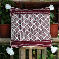 Decorative Cushion Cover - 100% Cotton, Customizable Sizes, Various Color Options - Elegant Plain Design With Zipper Closure For Easy Use