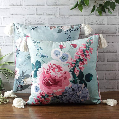 Designer Reversible Cushion Cover - Material: 100% Cotton