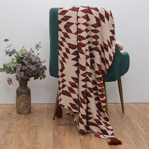 ज्यामितीय डिजिटल प्रिंटेड थ्रोस