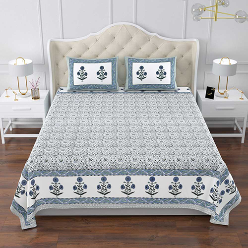 Ub-12 100% Queen Size Bedsheet - Color: Different Available