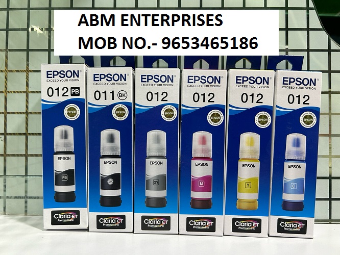 Original ink Epson 011/012 set of 6 bottle (PB/Bk/C/Y/M/Gr)