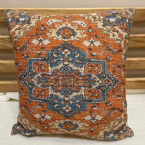 Multicolor Velvet Printed Cushion