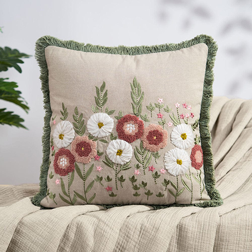 Embroidered Decovrative Cushion Cover