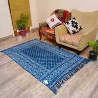 Handmade Screen Printed Area Modern Floor Rug - Color: Different Available