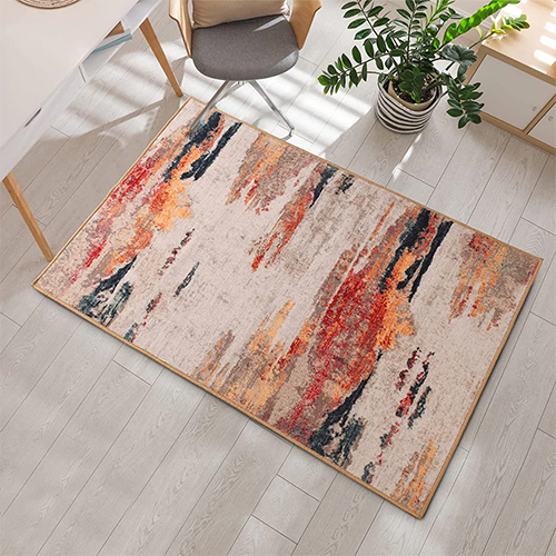 Modern Screen Printed Rug