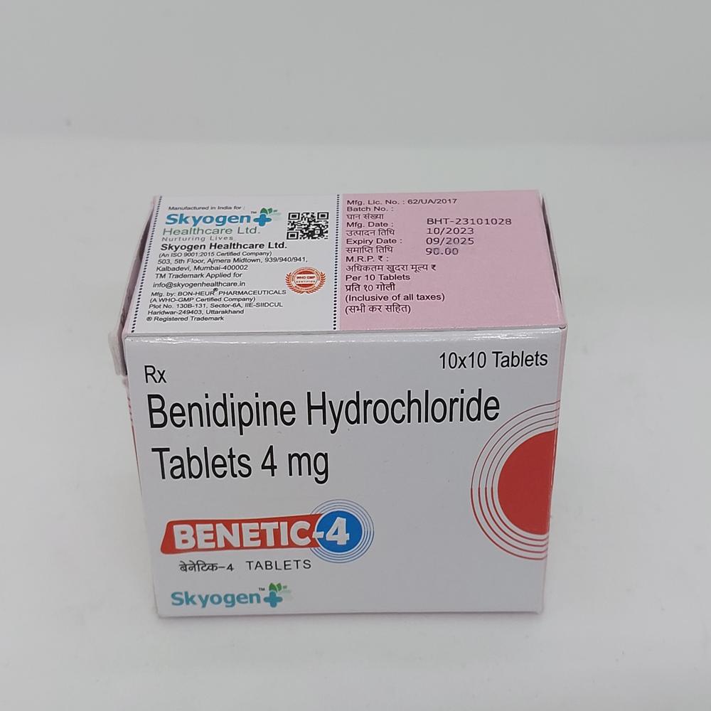 Benidipine Hydrochloride Tablet 4Mg