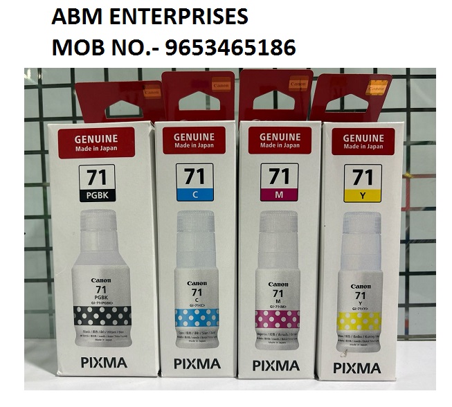 Original ink Canon Pixma 71 set of 4 bottle (Bk/Y/C/M)