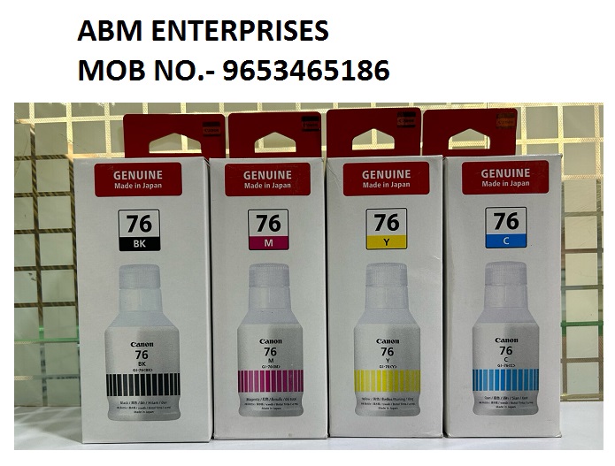 Original ink Canon Pixma GI-76 set of 4 Bottle (Bk/Y/C/M)