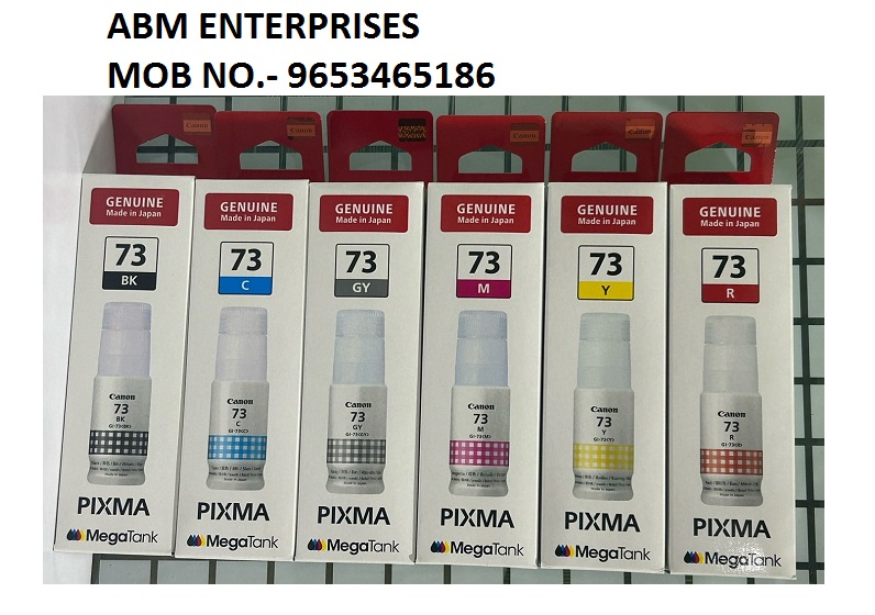 Original ink Canon Pixma 73 set of 6 bottle (Bk/C/Y/M/R/Gr)
