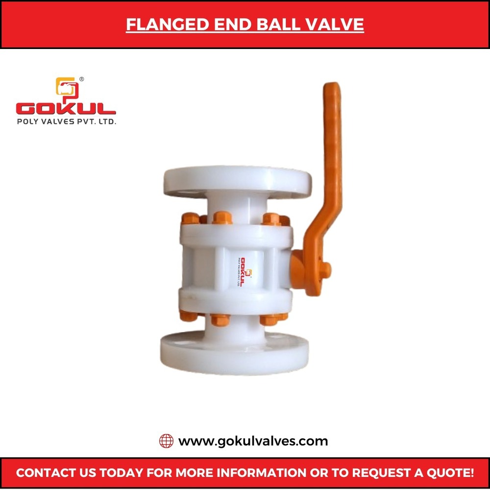 pp flanged ball valve Gokul Brand