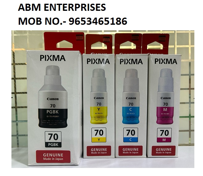 Original ink Canon Pixma GI-70 set of 4 bottle (Bk/C/Y/M)