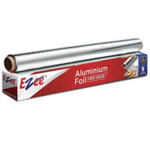 Ezee Aluminium Foil - Aluminium Roll 72 Mtrs | Silver, Easy Tear Edge, Locks In Flavor, Eco-friendly, Water Resistant, Versatile Kitchen Use