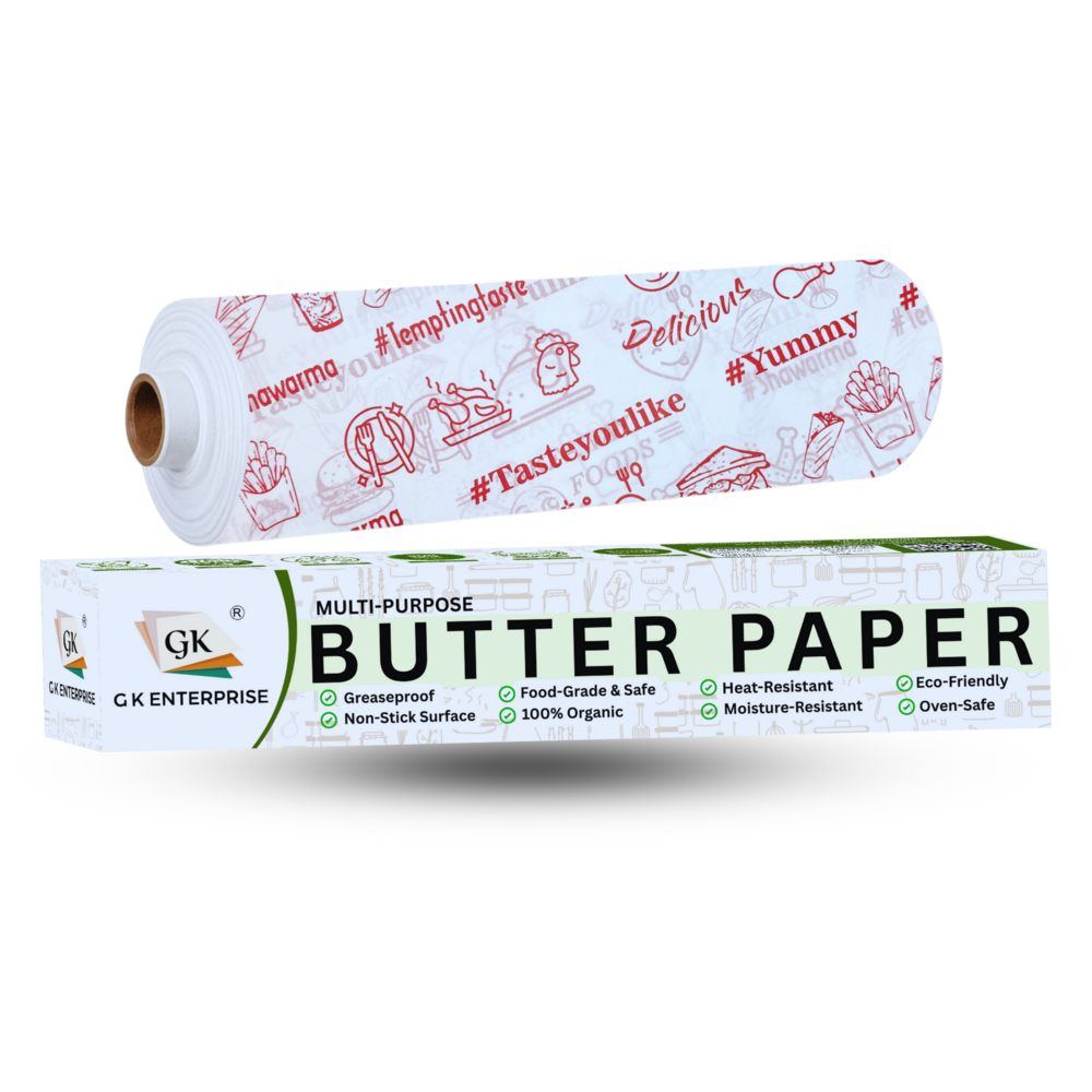 Butter Paper 30 Mtr Nonveg Red Printed Paper - Lead Time: Na