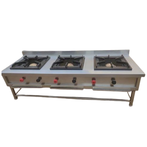 3 Burner Commercial Gas Range - Features: Corrosion Resistance