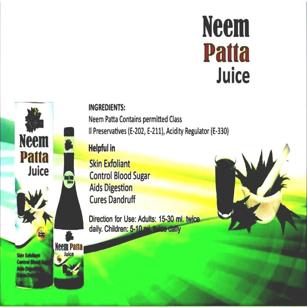 Neem Patta Juice Bulk  500ml - Direction: Twice A Day Morning And Evening