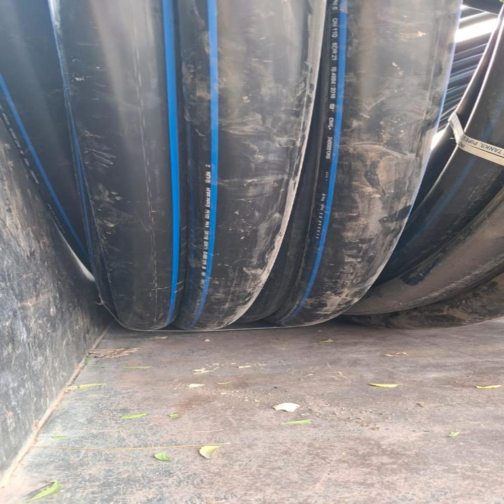 Hdpe Pipe Pe100 Pn6 Dn110mm - Color: Black