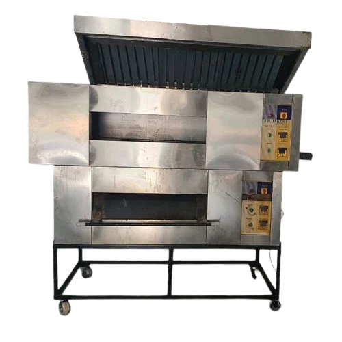 Double Deck 8 Tray Gas Pizza Oven - Automatic Grade: Fully Automatic