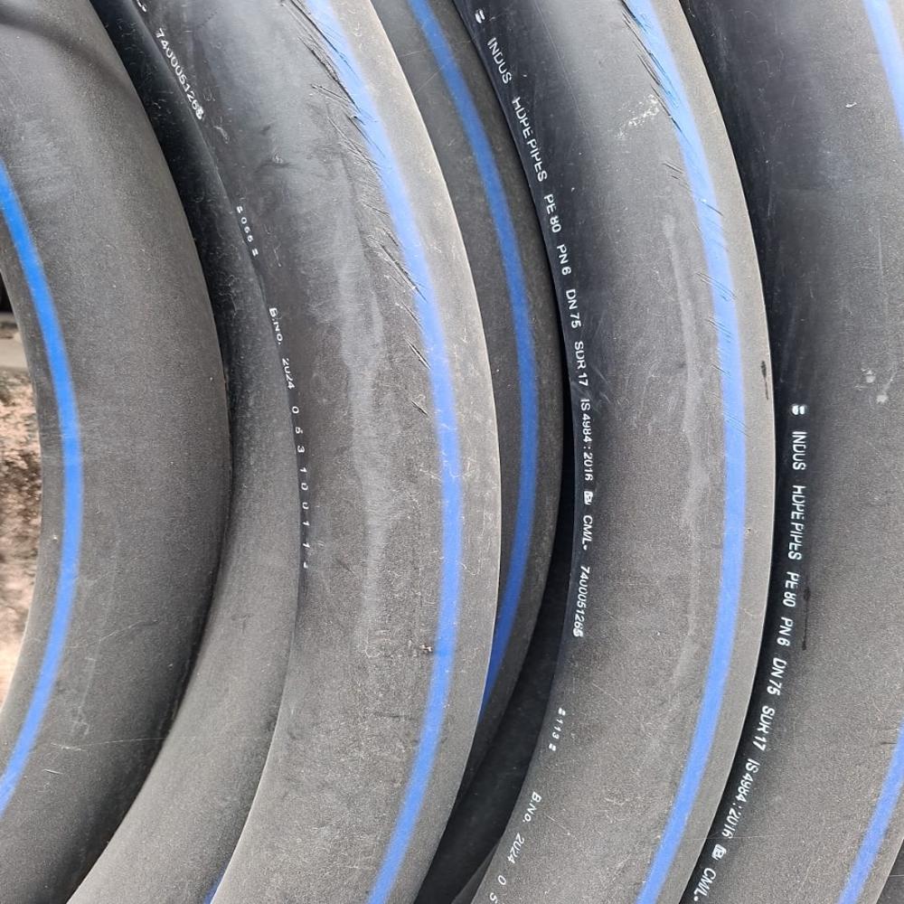 HDPE PIPE PE80 PN6 DN75MM