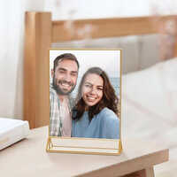 Acrylic Photo Frame Display Stand - Color: Transparent
