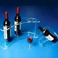 Acrylic Bottle Display Stand - Color: Transparent