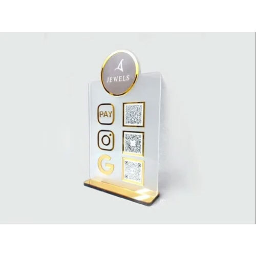 Acrylic Qr Code Stand