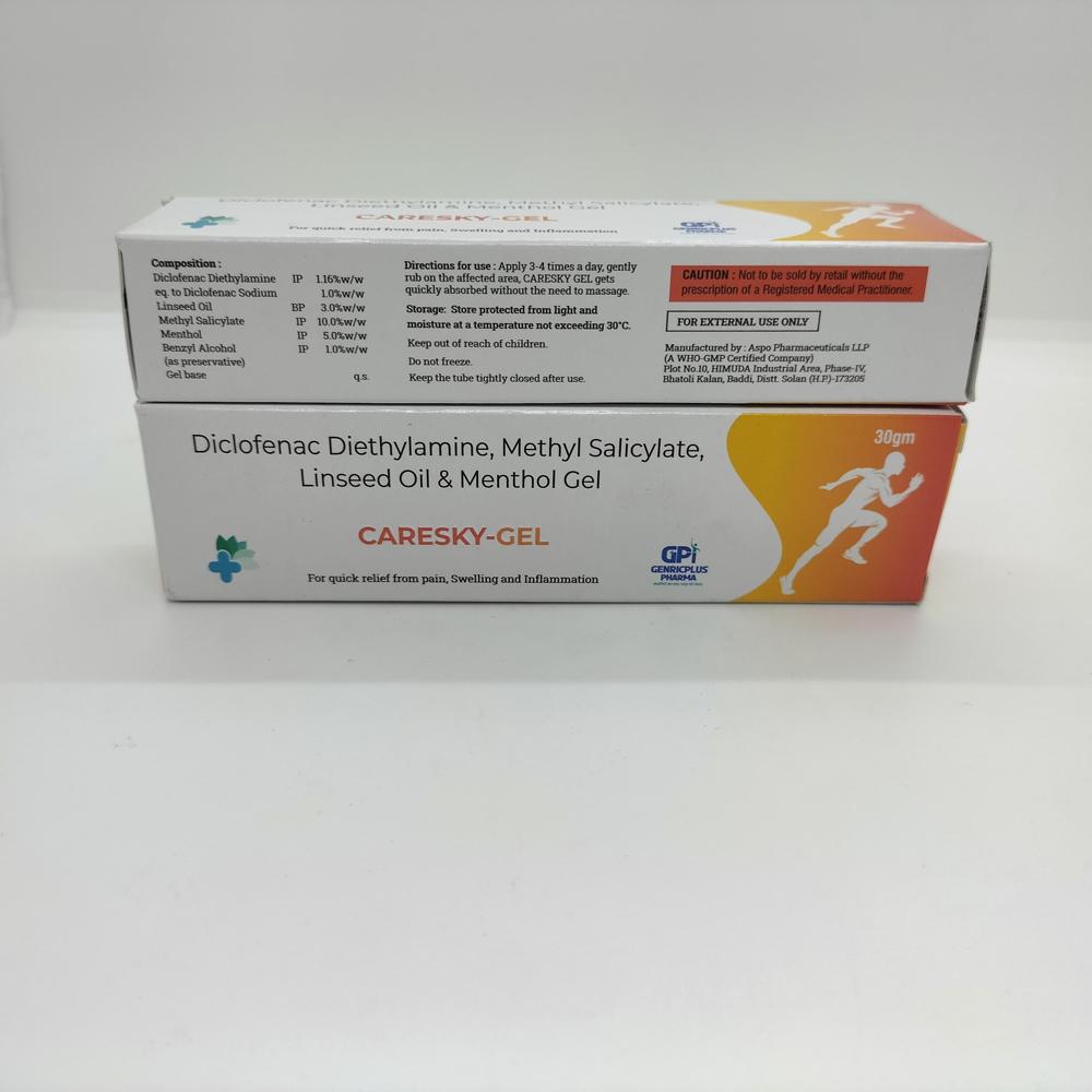 DICLOFENAC DIETHYLAMINE , METHYL SALICYLATE,LINSEED OIL & MENTHOL GEL