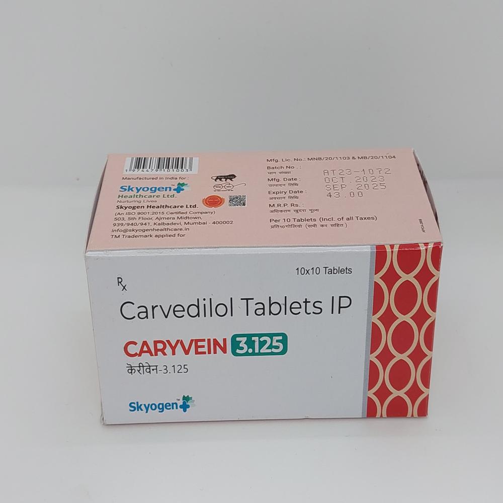 CARVEDILOL 3.125