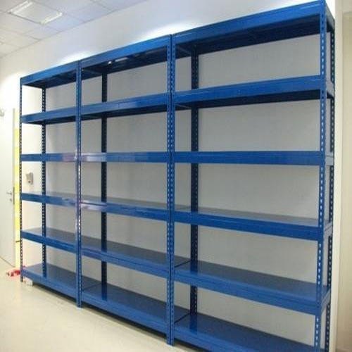 Slotted Angle Rack - Ms, 2100x900 Mm, Customized Color | Individual Access To Pallets, Simplified Stock Management, High Storage Usage, Adaptable Mhe Compatibility