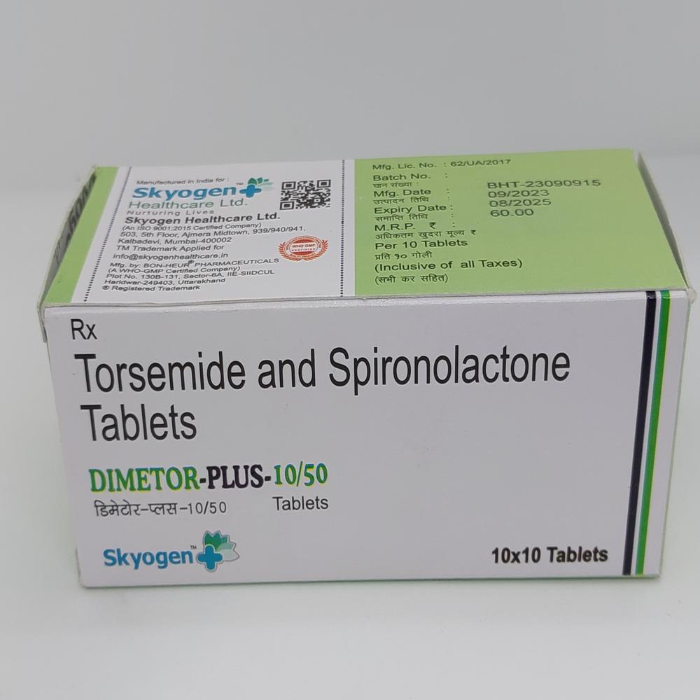 Torsemide 10mg & Spironolactone 50mg