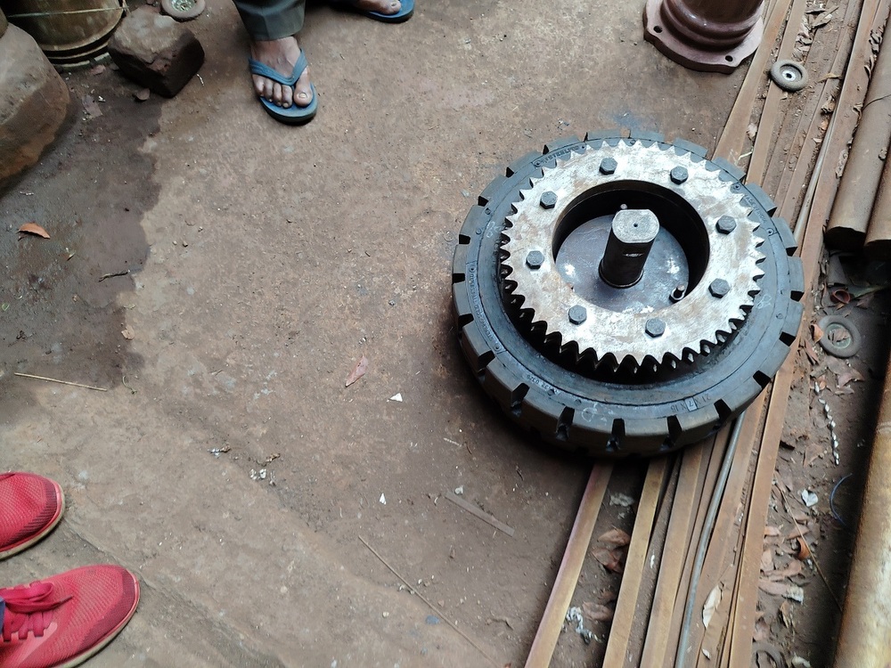 solid rubber wheel