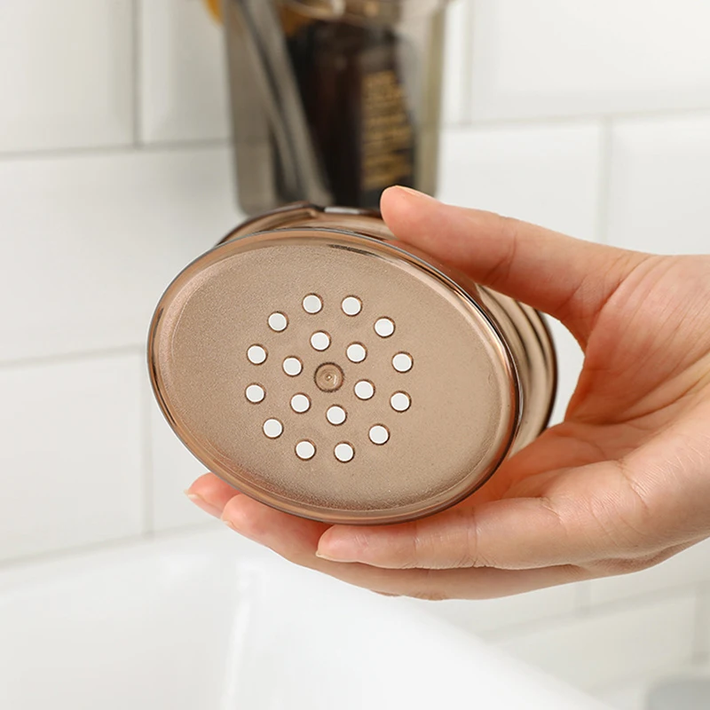 Teddy Bear Toothbrush Holder - Plastic, Different Sizes, Glossy Finish, Round Shape, Adorable Brown Design For Kids' Bathroom Decor