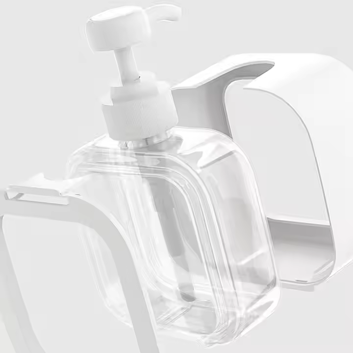 Plastic Liquid Soap Dispenser - Plastic, Different Sizes, Glossy Black | Rectangular Design For Bathrooms & Kitchens, Stylish And Durable