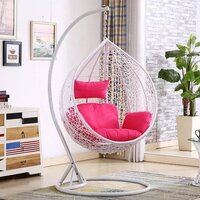 Single Seatar Swing Chair With Stand - Color: White