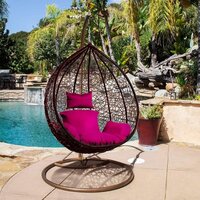 Single seatar swing chair with stand