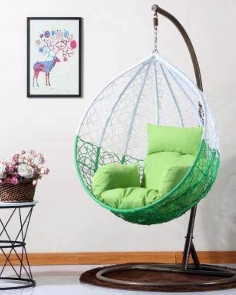Single seatar swing chair with stand