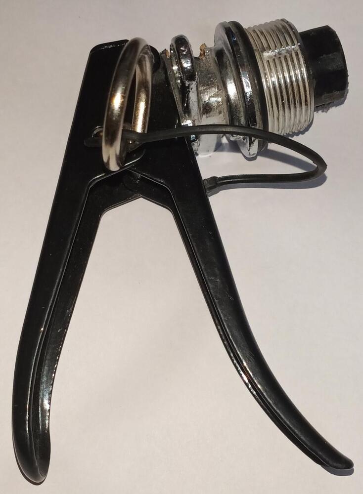 Fire Extinguisher Abc Valve - Ms And Brass, 2kg-9kg Capacity, Black And Silver Color | 1 Year Warranty, For Abc Fire Extinguisher Usage