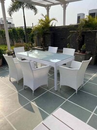 Outdoor Wicker dining table chair Patio furniture