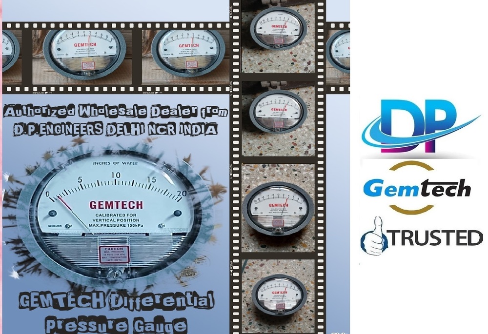 Suppliers Gemtech Differential Pressure Gauges By Haldwani Uttarakhand at 5310.00 INR at Best Price in Delhi | D. P. Engineers