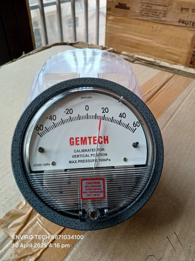 GEMTECH Instruments G2000-500PA Differential Pressure Gage 0-500 PA