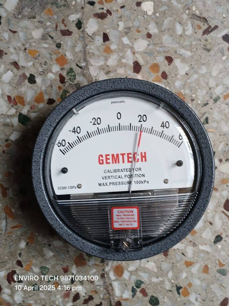 Gemtech Instruments G2000-300cm Differential Pressure Gage 0-300 Cm