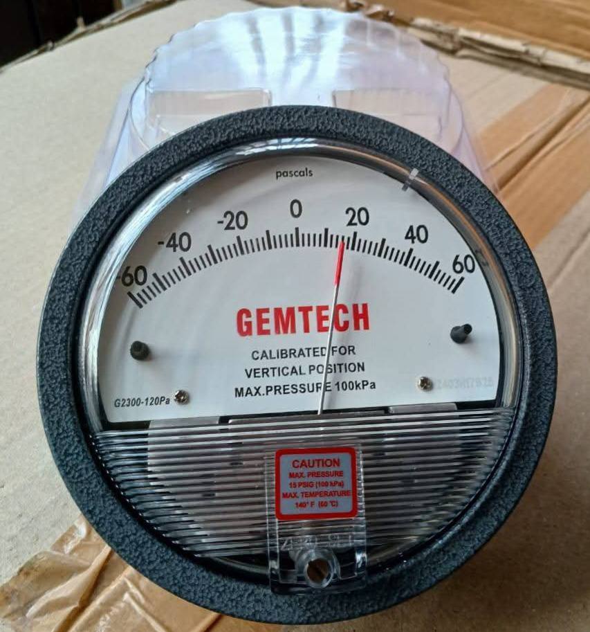 Gemtech Instruments G2000-300cm Differential Pressure Gage 0-300 Cm