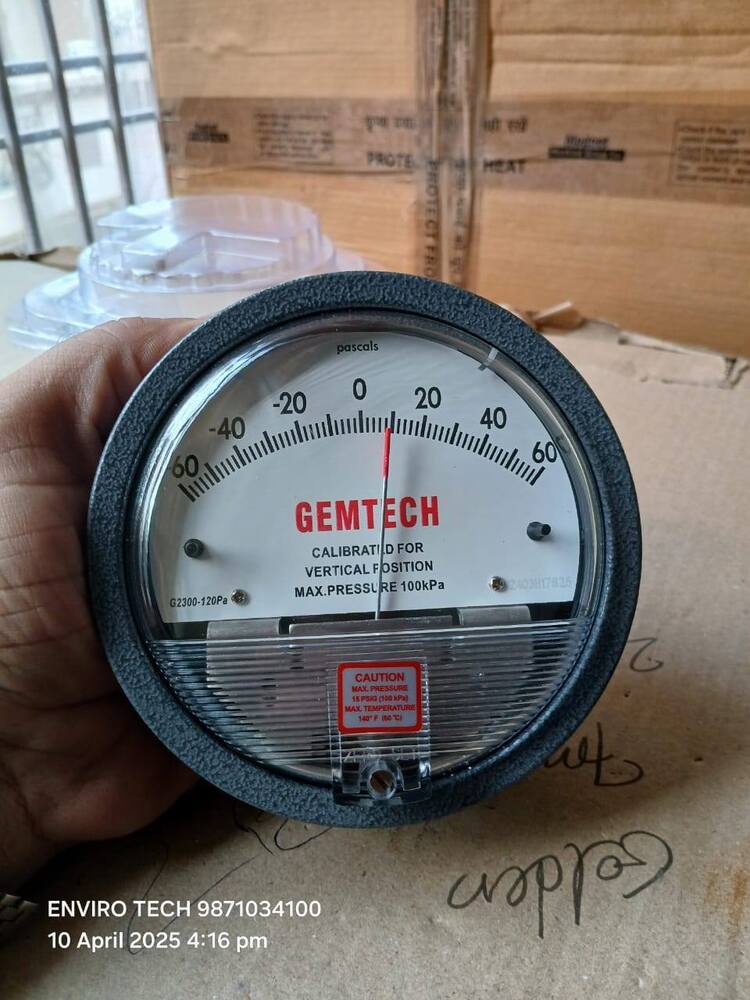 Gemtech Instruments G2000-300cm Differential Pressure Gage 0-300 Cm