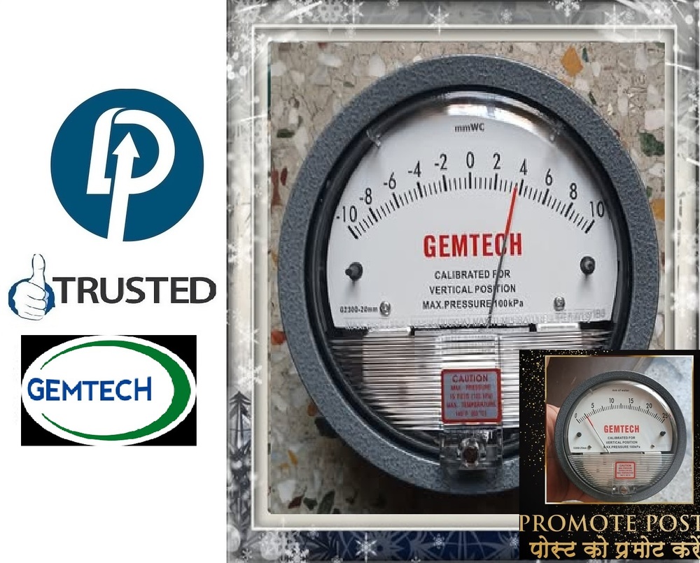 GEMTECH Differential Pressure Gauges Suppliers By Shiwani (HR)
