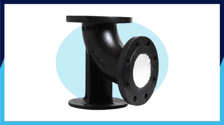 Ductile Iron Duckfoot Bend - Integrated Flange Connections, Optimal Flow Characteristics, Precision Engineering, Corrosion Resistant, Easy To Install
