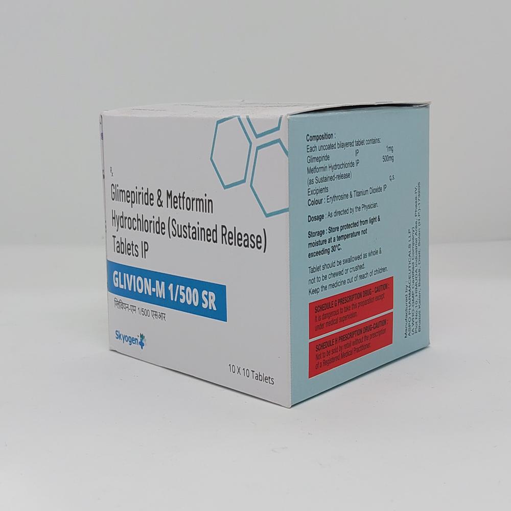 GLIMEPIRIDE 1MG METFORMIN HYDROCHLORIDE 500MG SR TAB
