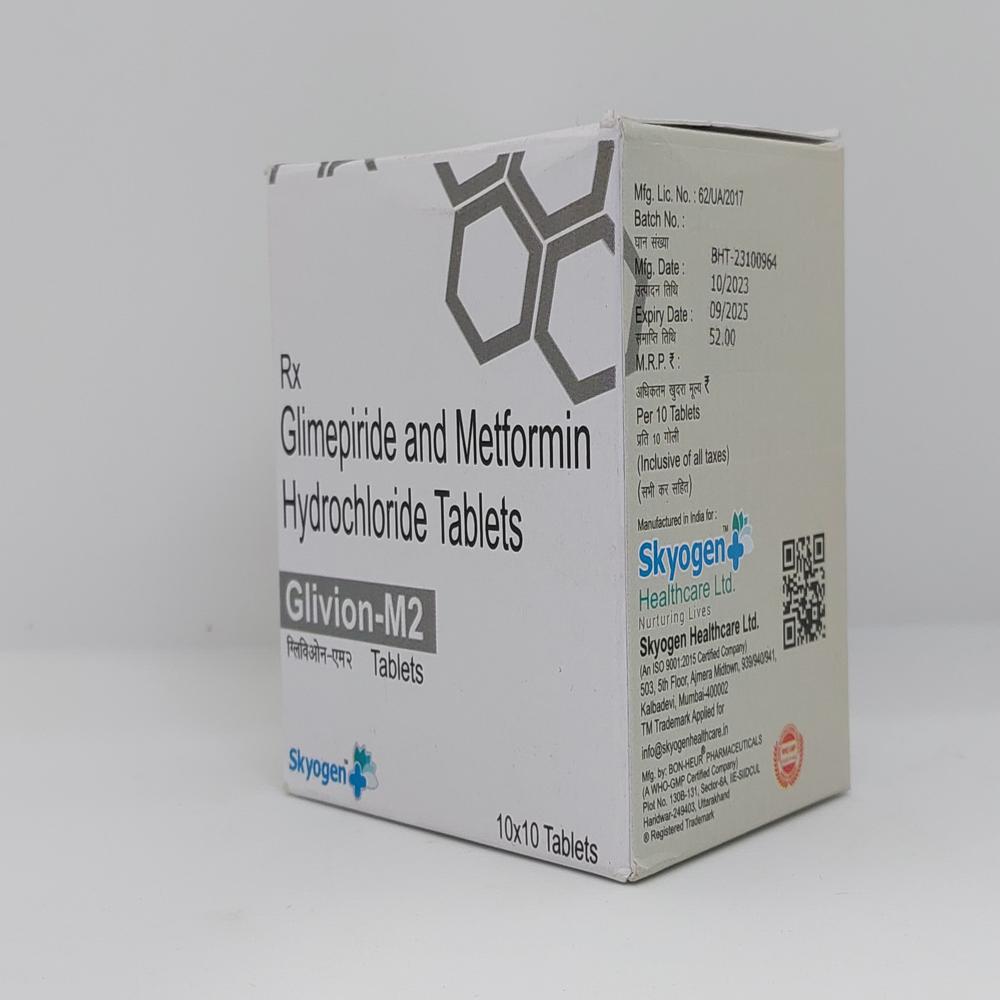 GLIMEPIRIDE 2MG METFORMIN HYDROCHLORIDE 500MG  TAB