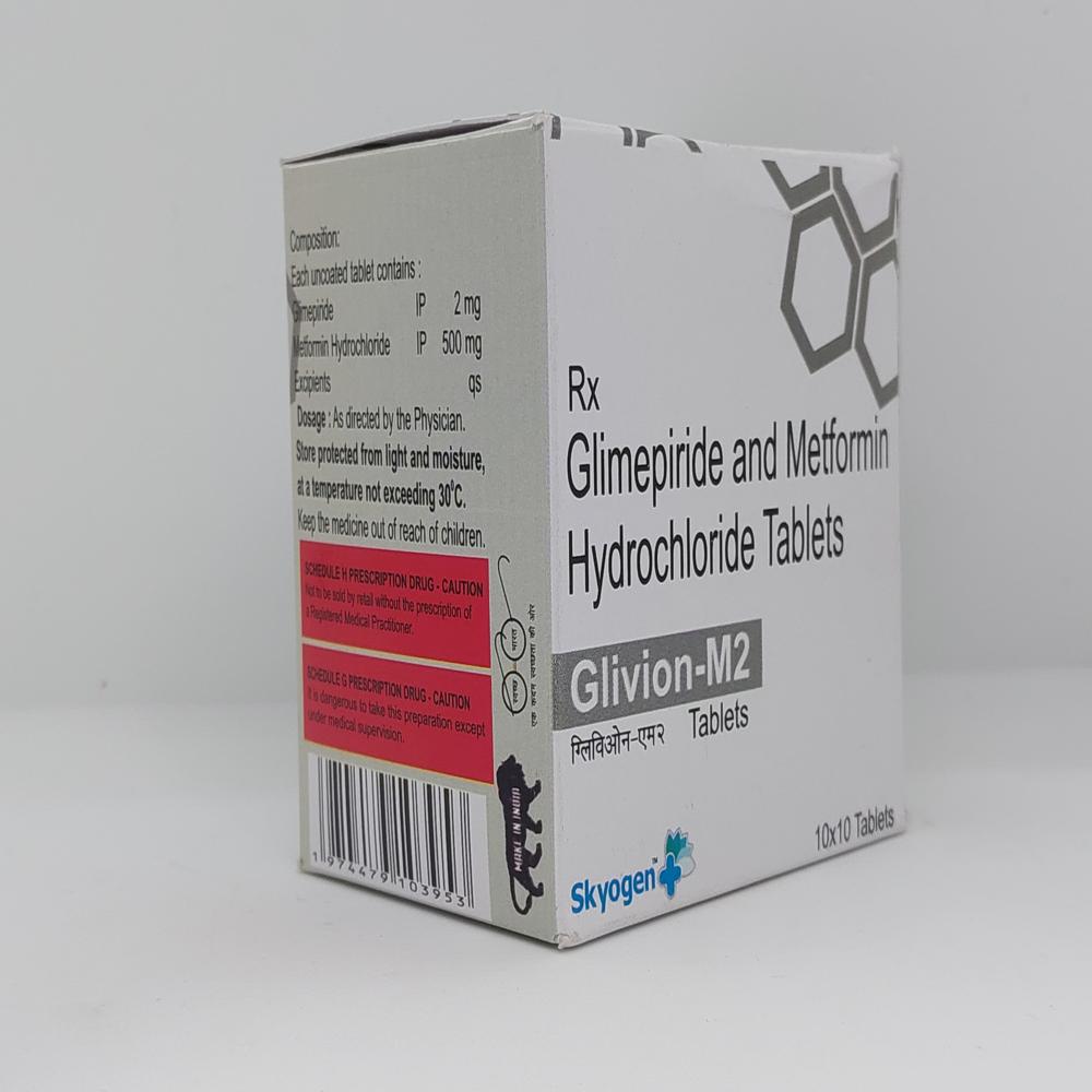 GLIMEPIRIDE 2MG METFORMIN HYDROCHLORIDE 500MG  TAB